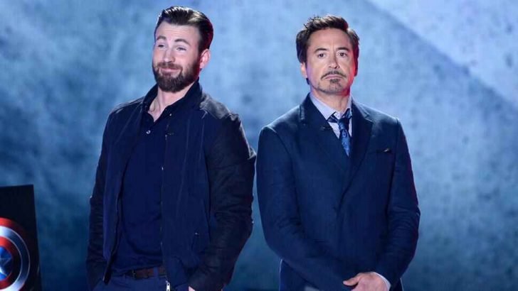 Evans said he's thankful for Robert's for gifting him such a rare present which reminded them of their iconic roles in Marvel movies.
