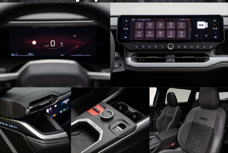 Inside view of Jeep Cherokee cabin