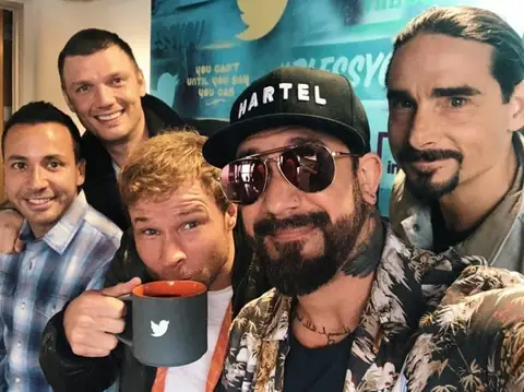 The Backstreet Boys Sing All the Way to a BBQ Restaurant