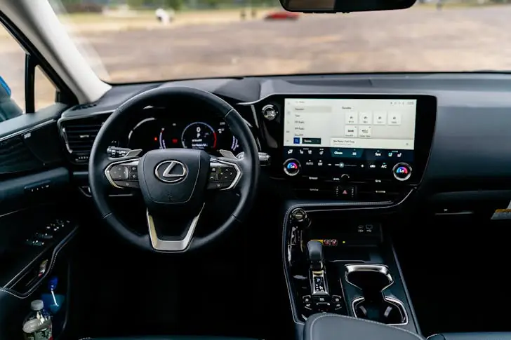 The interior of the new Lexus NX