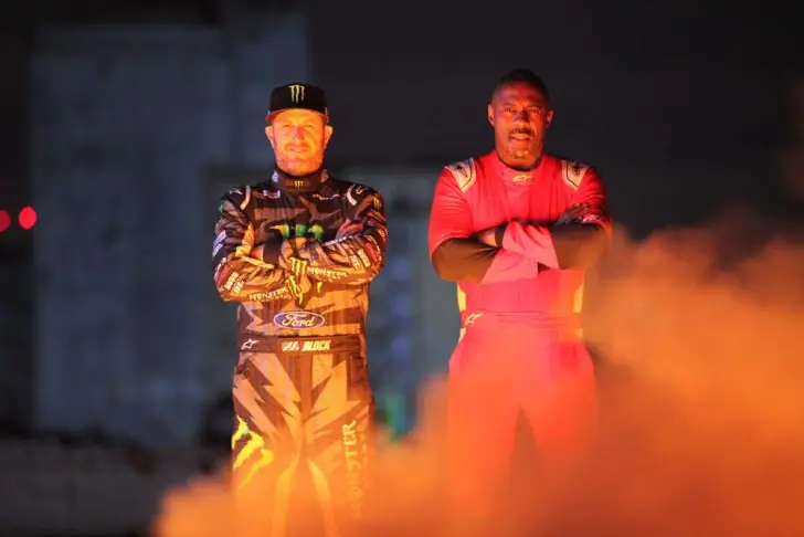 Block and Elba reveal they've been shooting for a week for their show now.