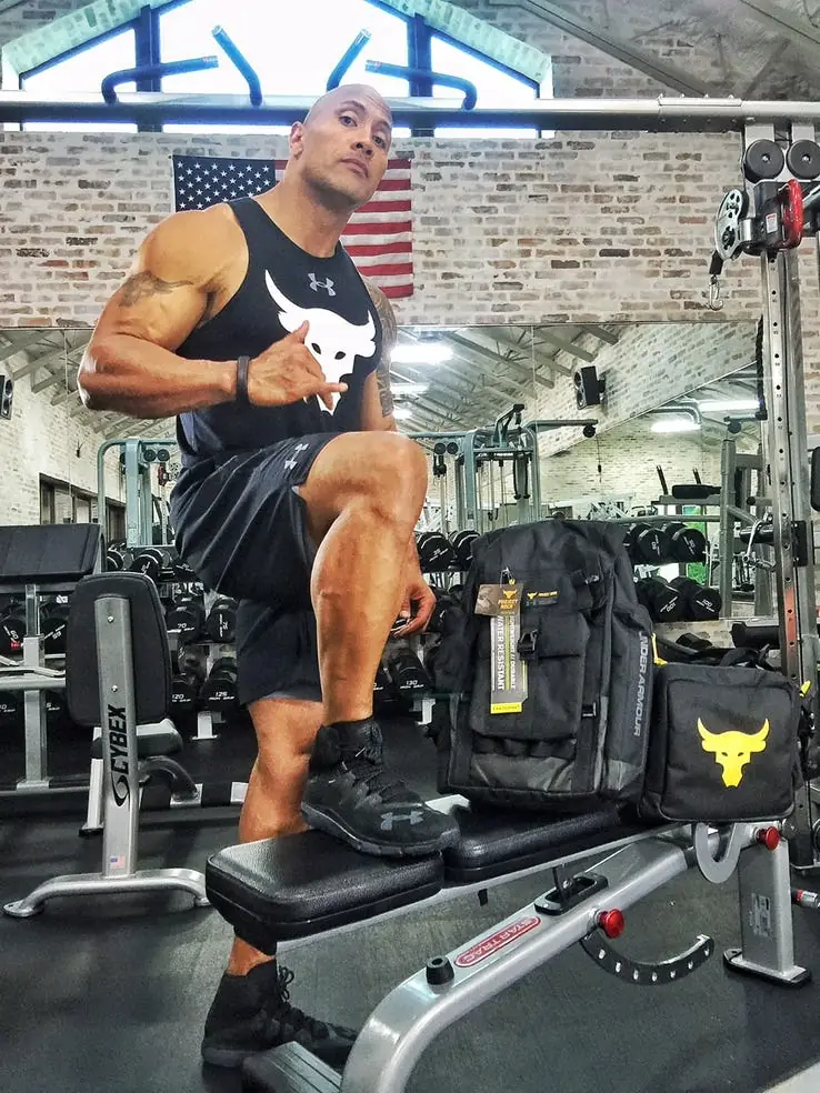 Johnson exercises every day (as long as his schedule permits) to keep his body healthy and active.