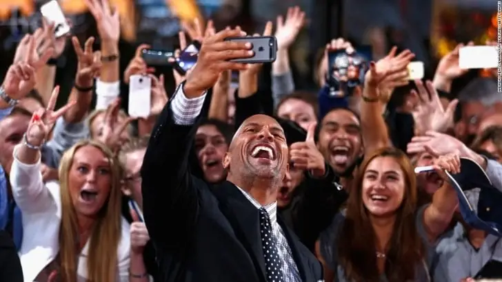 Johnson makes sure to appreciate his audience first by interacting with his fans despite his hectic schedules.