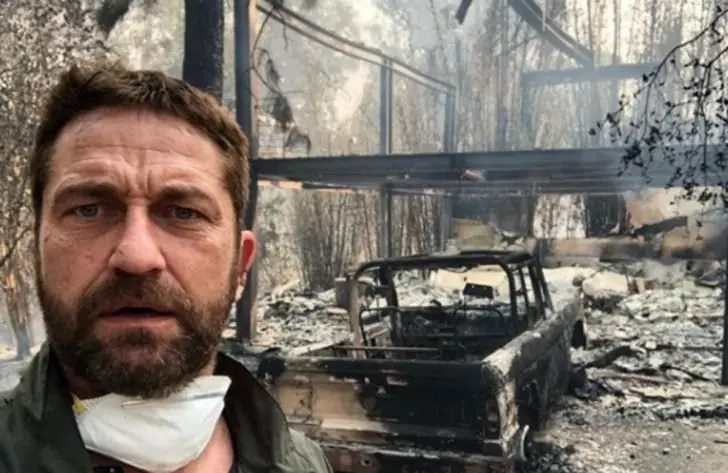 Butler also disclosed a photo of his own burned down home to let the community know they're not alone in overcoming this tragic chapter in their lives.