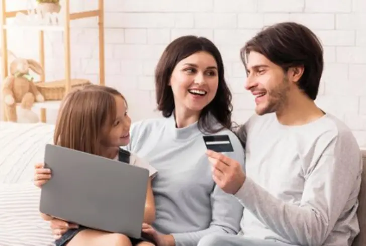 Parent showing EBT card online