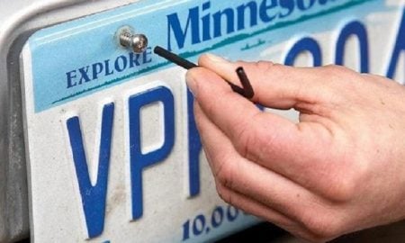 How to put license plate on car.