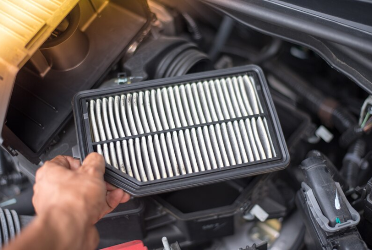 Clean car air filter